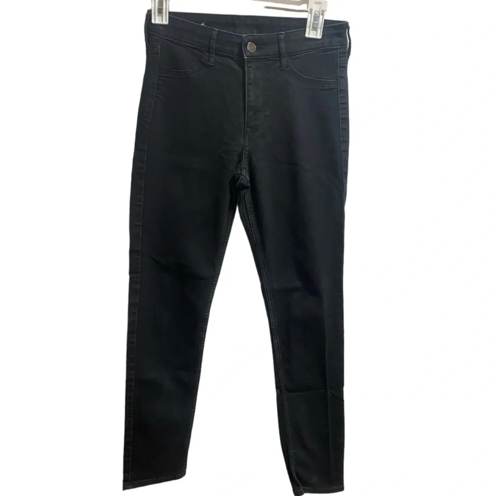 H&M Black Skinny Ankle Regular Waist‎ &Denim Jeans size 27
